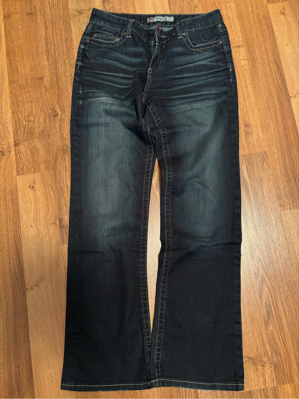 Buckle Women’s Boot Cut Jeans - Dark Blue Wash